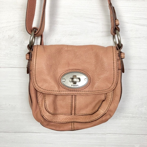 Fossil Handbags - Fossil Small Leather Purse Pink Peach